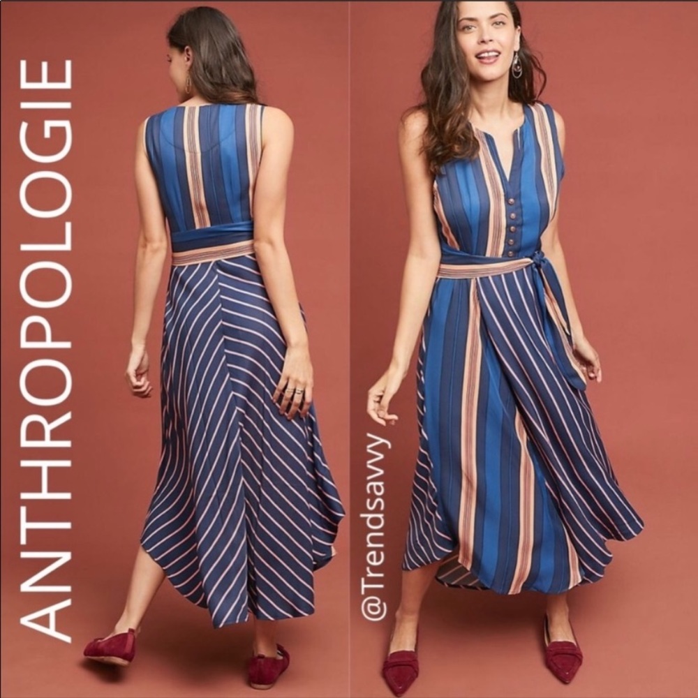 NWT ANTHROPOLOGIE ATALANTA FRONT TIE MIDI DRESS XL